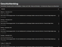 Tablet Screenshot of geschichtenblog.org